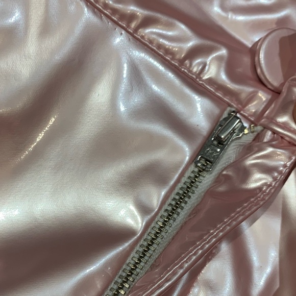 Michael Lo Sordo Patent Vegan Mini-Skirt - Picture 7 of 9